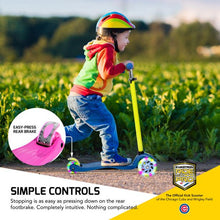 Load image into Gallery viewer, Swagtron K5 3-Wheel Kids Scooter with Light-Up Wheels Height-Adjustable for Boys or Girls Ages 3