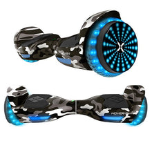 Load image into Gallery viewer, Hover-1 i-200 Hoverboard with Built-In Bluetooth Speaker, LED Headlights, LED Wheel lights, 7 MPH Max Speed - Camo