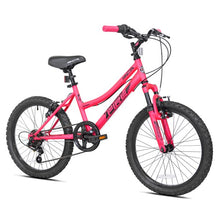 Load image into Gallery viewer, BCA 20" Crossfire 6-Speed Girls Mountain Bike, Pink/Black