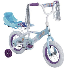 Load image into Gallery viewer, Disney Frozen 12" Girls Bike with Doll Carrier by Huffy