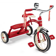 Load image into Gallery viewer, Radio Flyer, Classic Red Dual Deck Tricycle, 12" Front Wheel, Red