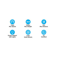 Load image into Gallery viewer, Hover-1 Nova Hoverboard, LED Wheels, LED Headlights,160 Max Weight, 7 MPH, 6 Mile Distance