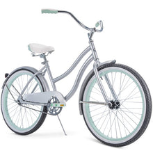 Load image into Gallery viewer, Huffy 24" Cranbrook Girls Cruiser Bike with Perfect Fit Frame, Silver