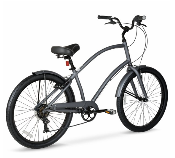 Hyper 26in Commute Mens Comfort Bike Grey BicycleYAAD
