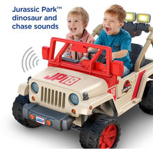 Load image into Gallery viewer, Power Wheels Jurassic Park Jeep Wrangler 12-V Ride On
