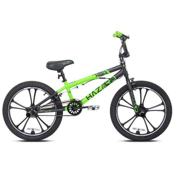 madd gear bmx bike Kent Maddgear 20" Hazard Mag Wheel Boys Bike, Green