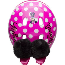 Load image into Gallery viewer, Bell Disney Minnie Mouse Pom Pom Ears Bike Helmet, Punch Pink, Toddler 3 (48-52cm)