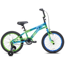 Load image into Gallery viewer, Genesis 18" Glitch Boys BMX Bike, Blue/Green