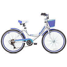 Load image into Gallery viewer, Kent 24" Bayside Multi-Speed Girls Bike, White/Purple