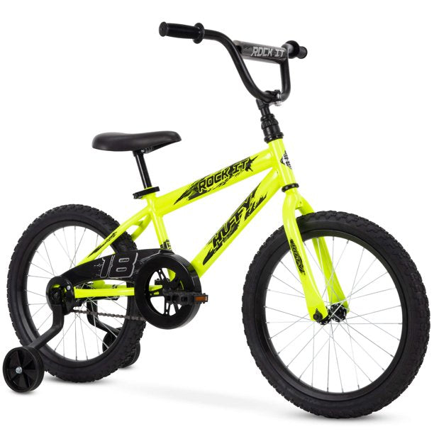 Huffy 18-Inch Rock It Boys Bike, Neon Powder Yellow – BicycleYAAD