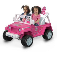 Load image into Gallery viewer, Power Wheels Disney Minnie Mouse Happy Helpers Jeep Wrangler Ride-On

