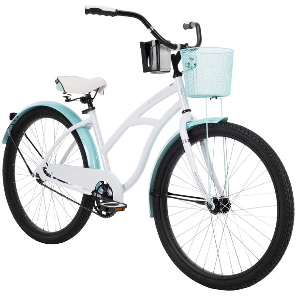 Huffy 26 In Carlisle Womens Comfort Cruiser Bike, White