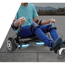 Load image into Gallery viewer, Hover-1 All-Star Hoverboard  Go-Kart Attachment Combo, Black with LED Multi-Color Wheel Board Lights, 65&quot; Board Tires, Hand-Operated Real-Wheel Drive, Adjustable Seat and Frame, up to 220lbs, 7 mph
