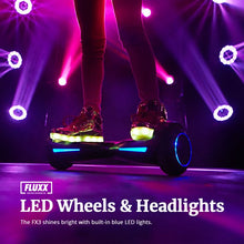 Load image into Gallery viewer, Fluxx FX3 Hoverboard - Self Balancing Scooter 65&quot; w/ LED Lights - UL2272 Certified - 252V 26Ah Big Capacity Lithium-Ion Battery up to 31miles, Dual 200W Motor up to 62Mph - Black
