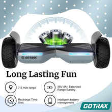 Load image into Gallery viewer, GOTRAX SRX PRO 85&quot; Bluetooth Hoverboard - UL 2272 Certified Off Road Hover Board
