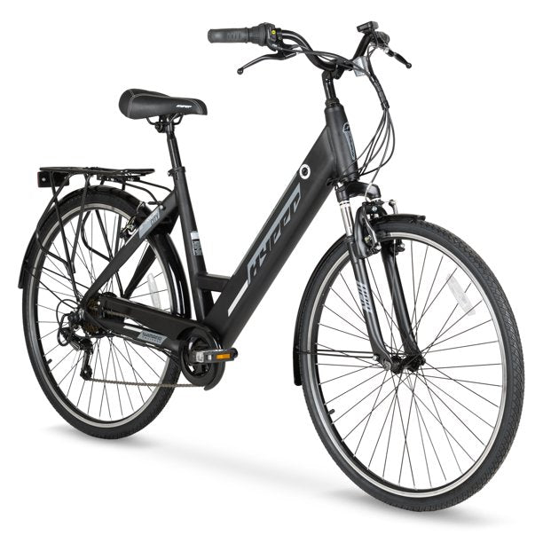 Hyper E-Ride Electric Bike, 36 Volt Battery, 700C Wheels, Black